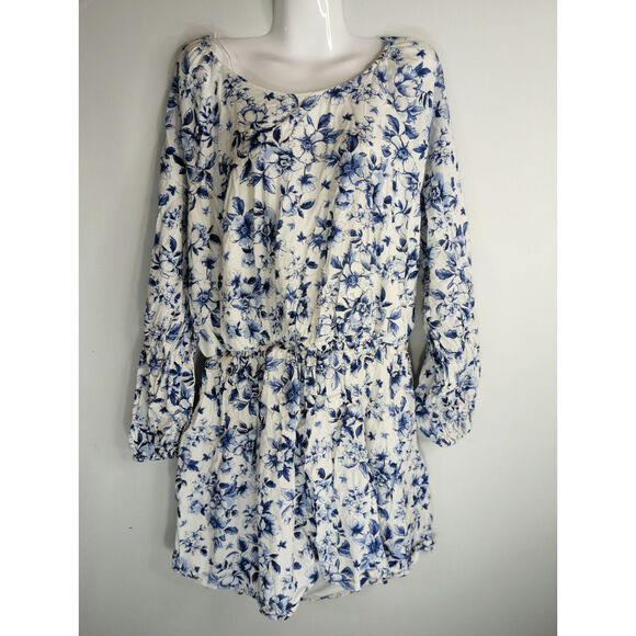 H&M Womens‎ Balloon Sleeve Pure Cotton Open-Back Dress XXL Cottage Core Coquette - Picture 3 of 14
